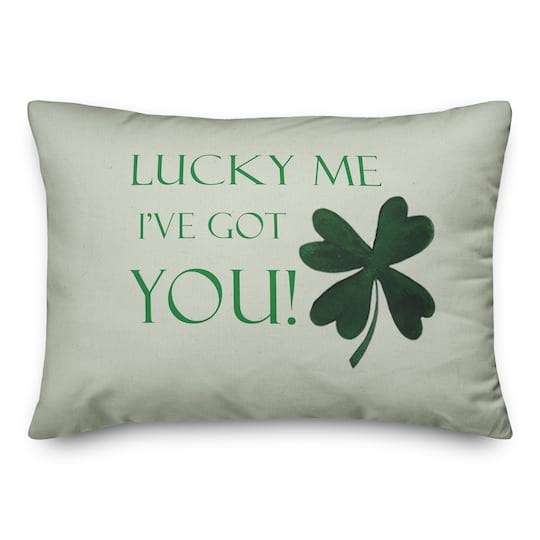 Lucky Me I&#x27;ve Got You 20&#x22; x 14&#x22; Indoor / Outdoor Pillow
